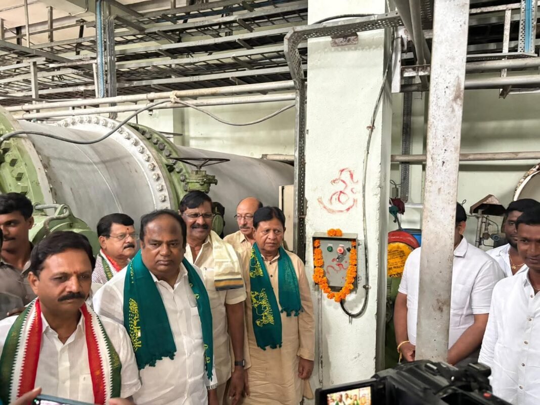 Release of irrigation water from Kosli Pump House under the Alisagar Lift Irrigation Scheme
