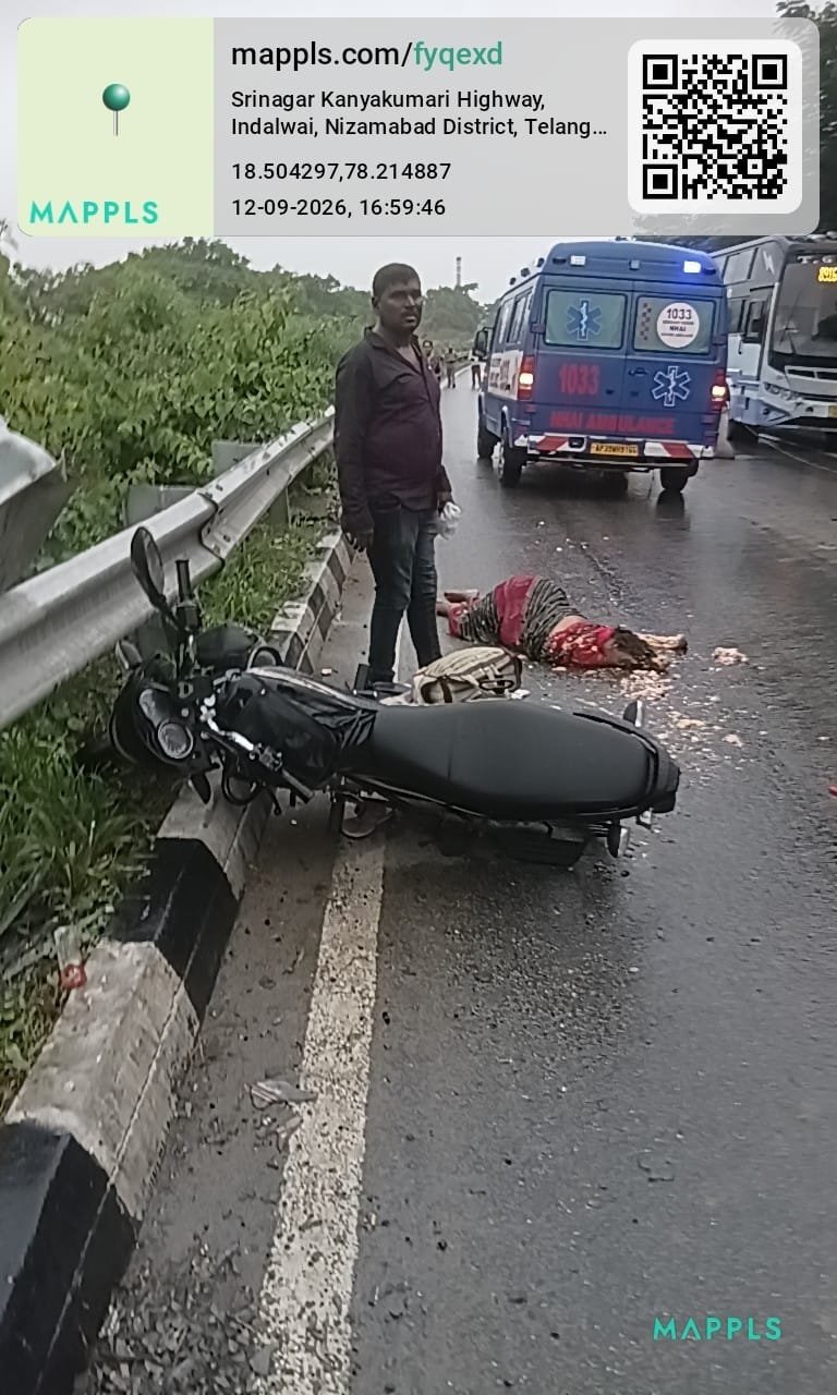 Woman dies a tragic death in road accident.