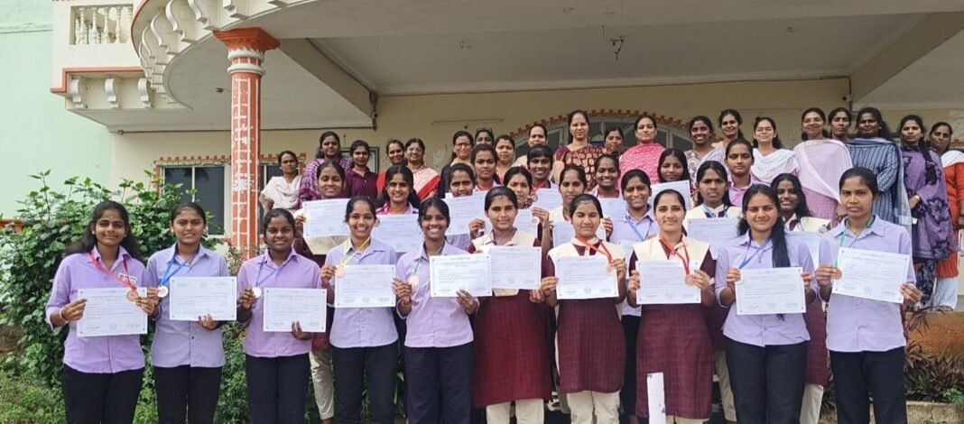 Markal Women's Degree College students excel in district level athletics competitions