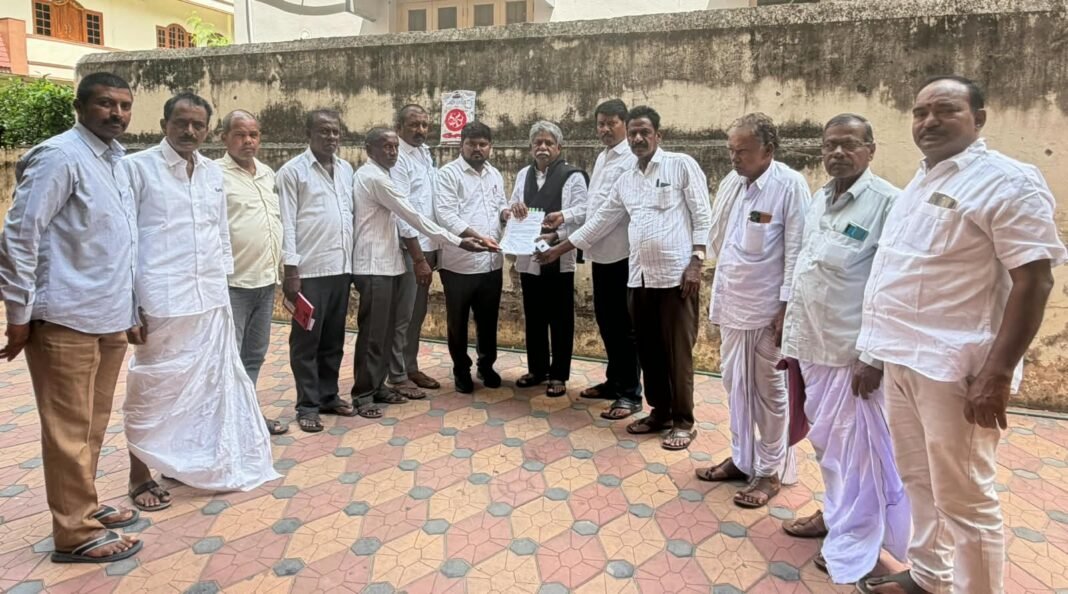 He criticizes Revanth Reddy during the day, but goes and prostrates himself before him at night.