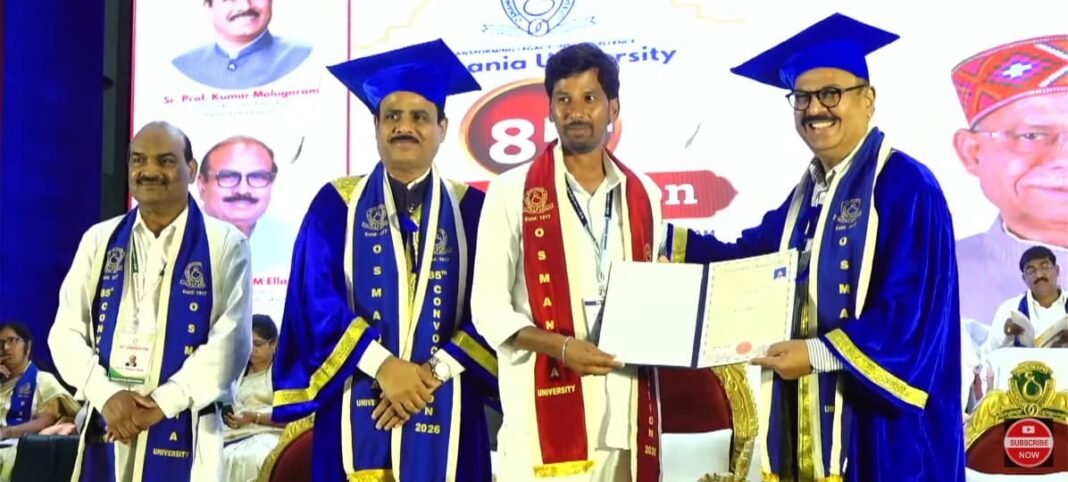 PhD Awarded to Karegam Thanda Sarpanch Dr. Ramavath Lalsingh