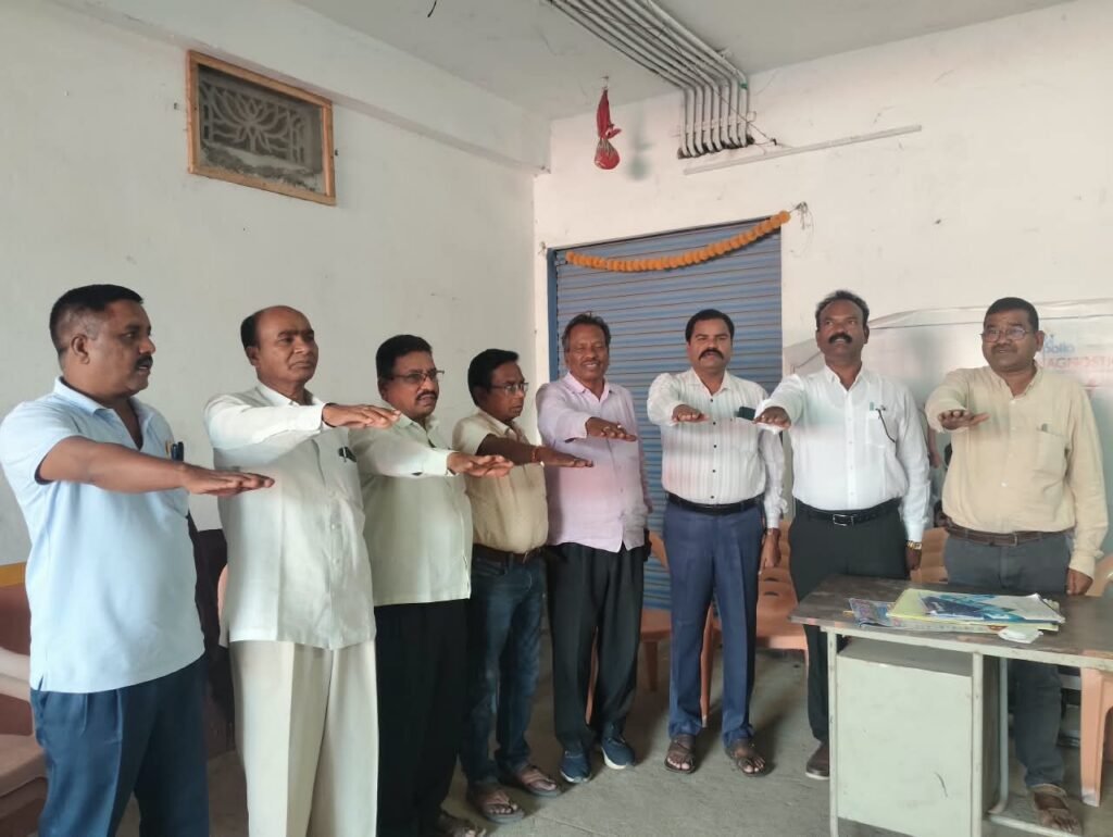 Baba Srinivas as President of the Madiga Employees' Welfare Association