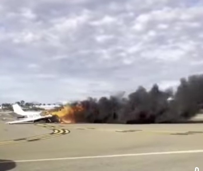 Crashed plane