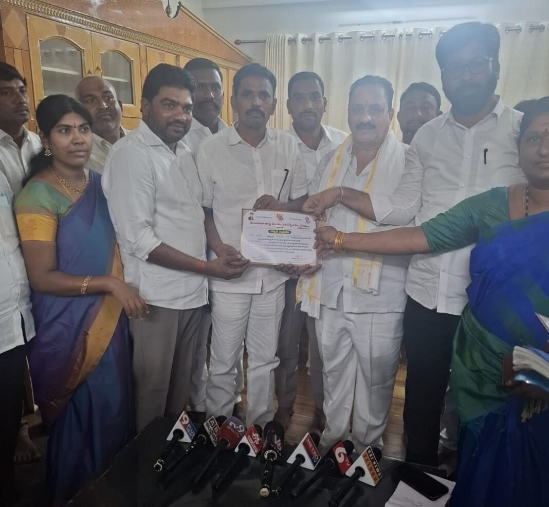 Erram Lingam appointed as State Secretary of the State Panchayat Sarpanches Association.