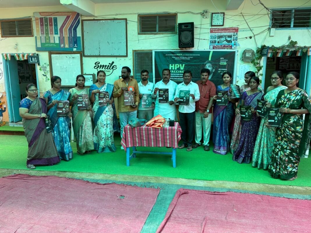 Allu Arjun fans create awareness among students about HPV vaccine
