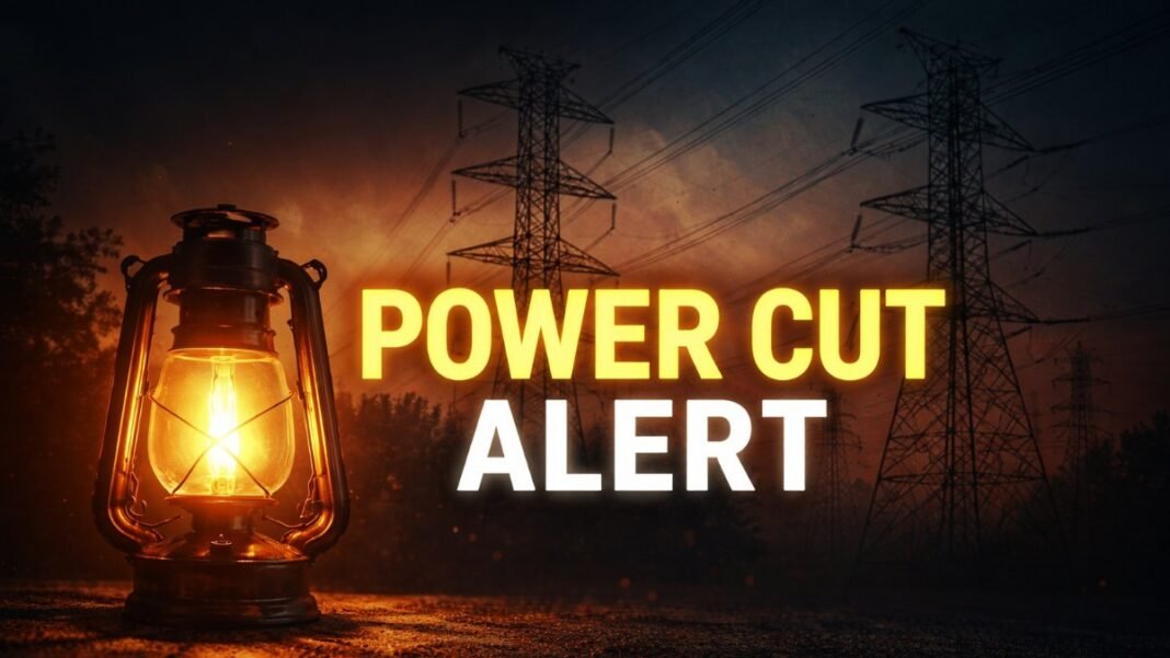 Power supply interruption tomorrow