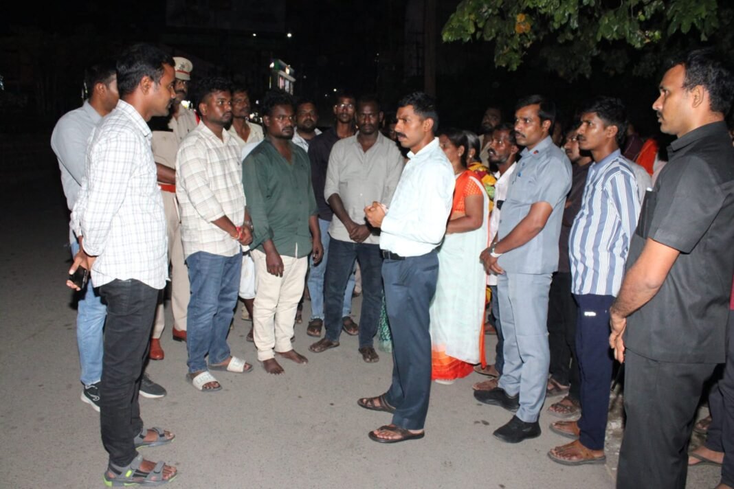 CP Sai Chaitanya visits family members of missing child