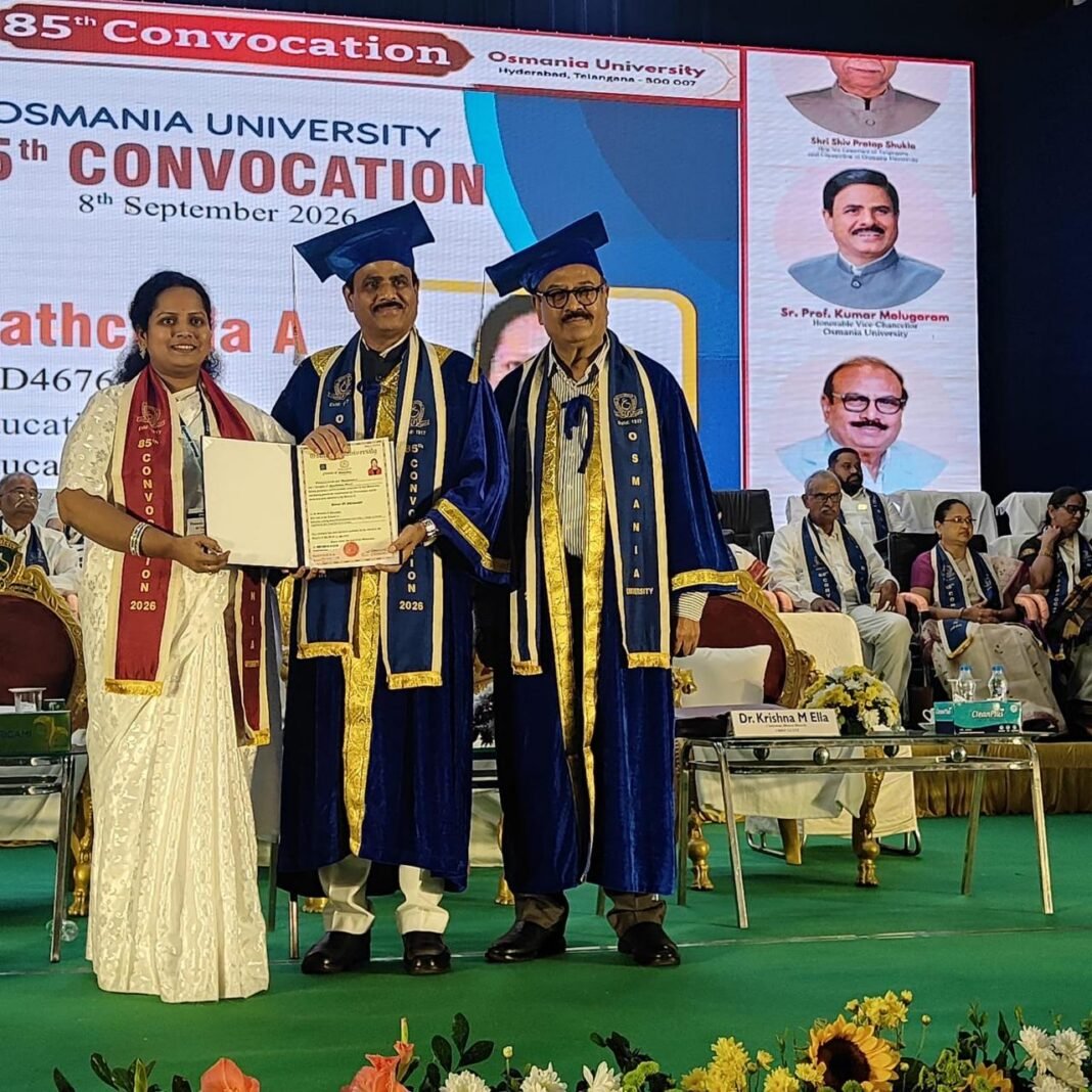 Yendala Suvarchala awarded doctorate from OU
