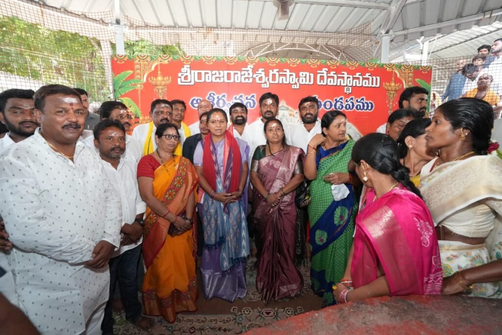 They are undermining the devotees' faith by constructing the Vemulavada Rajanna temple using concrete.