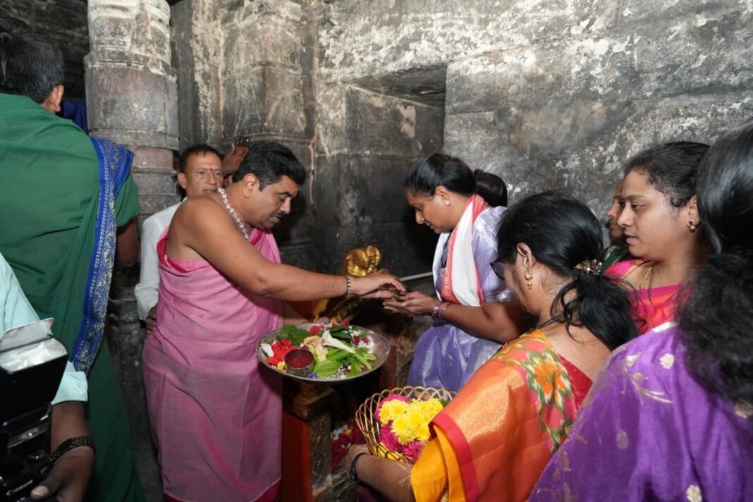 They are undermining the devotees' faith by constructing the Vemulavada Rajanna temple using concrete.