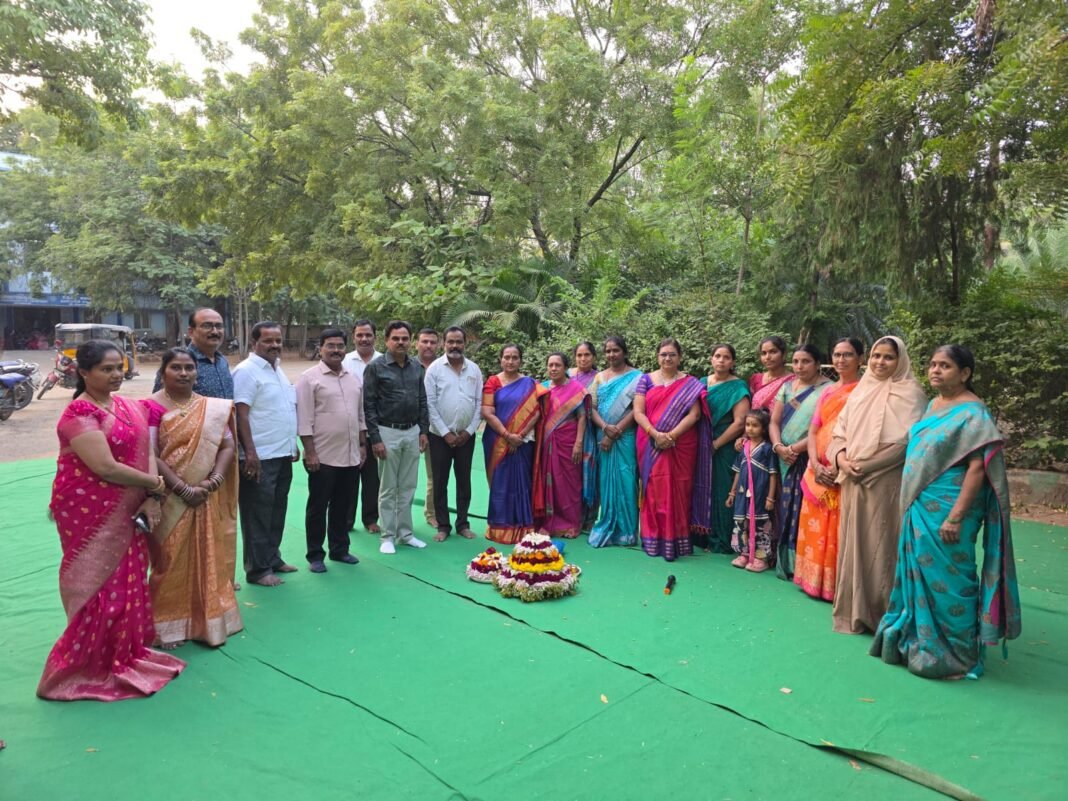 Bathukamma celebrations held in a grand manner at the Zilla Praja Parishad office