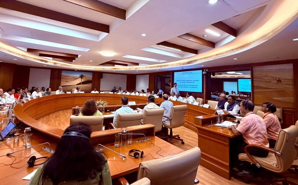 MP Arvind at the FCRA Joint Parliamentary Committee meeting.