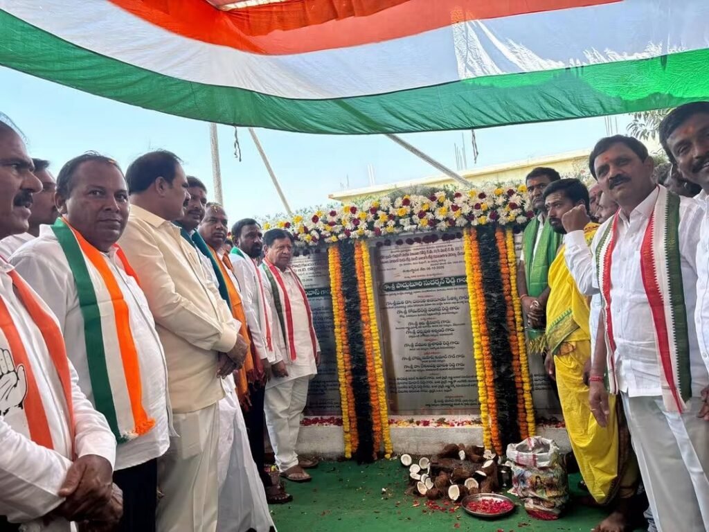 Sudarshan Reddy lays foundation stone for development works worth Rs 14 crore.
