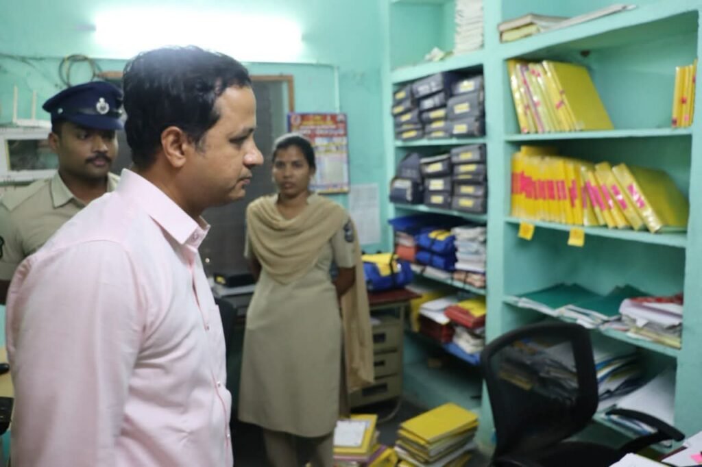 SP Rajesh Chandra inspected the Bibipet Police Station