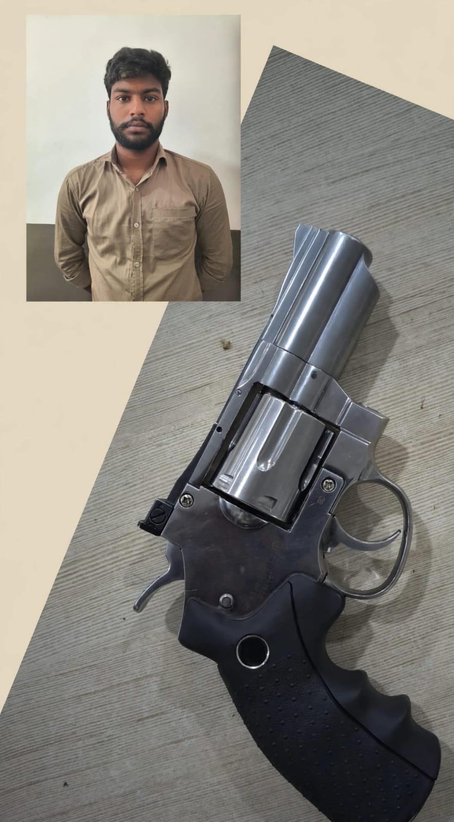 Commotion as young man threatens people with a gun at a bar