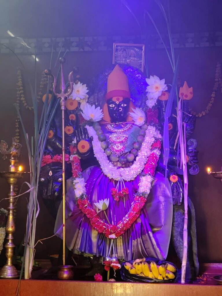 'Annadanam' (offering of food) continues at the Goddess Durga temple