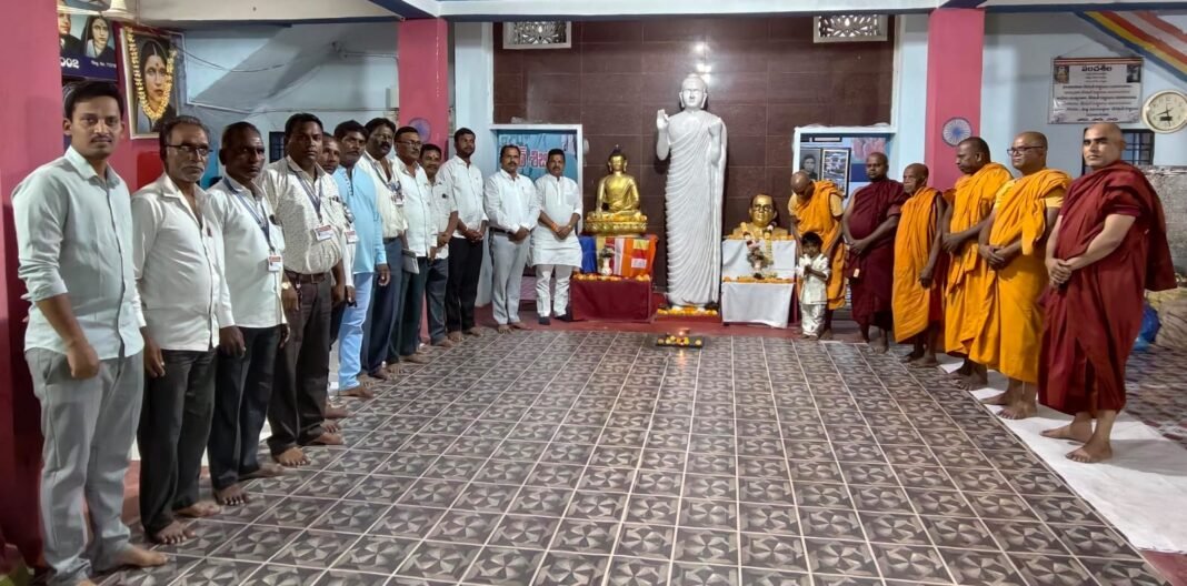 Gadugu Gangadhar visited the National Dhamma Kranti Shramanera Training Camp