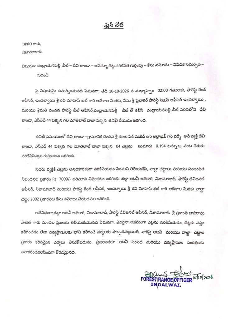 Fine imposed on person for cutting down trees without permission