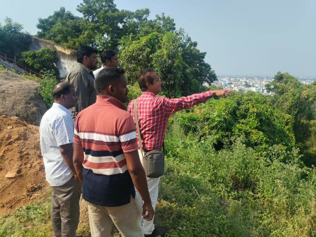 Inspection of Khilla Ramalayam for the ropeway project