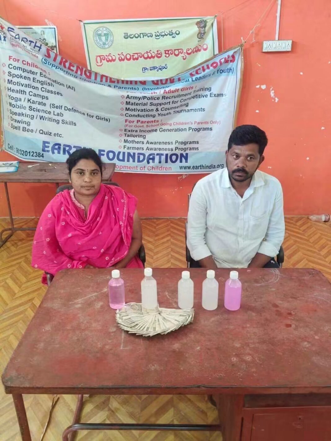 Panchayat Secretary and Bill Collector caught red-handed while accepting a bribe.